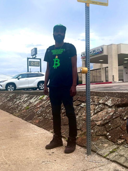 St. Patricks day Shamrocks & Satoshi Crew Neck Tee