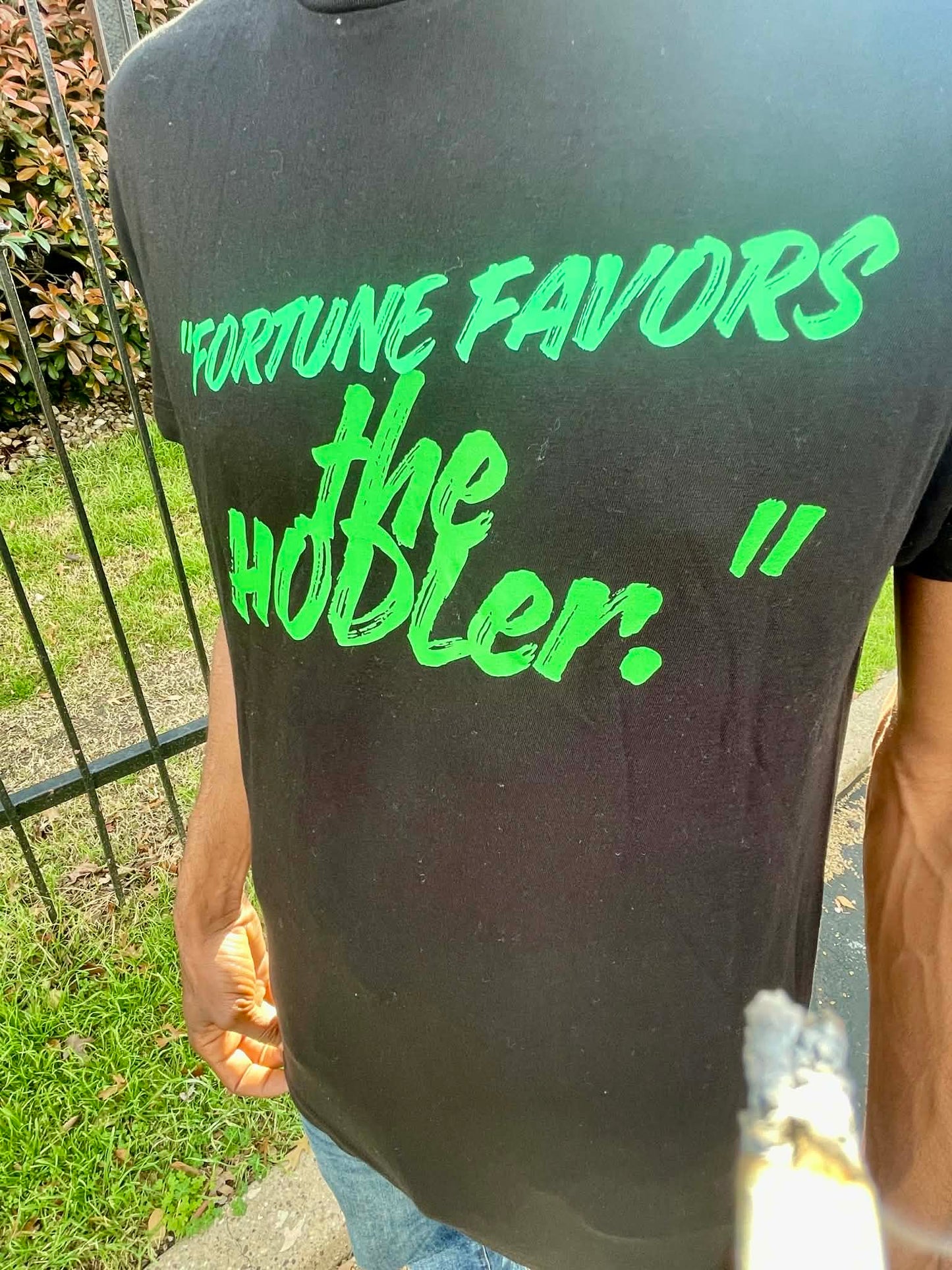 St. Patricks day Fortune Favors The Hodler  Crew Neck Tee